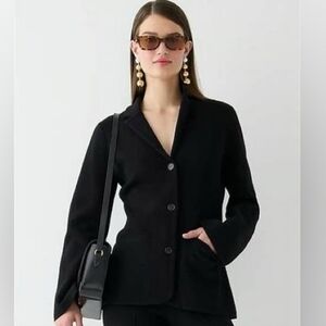 J. Crew Women's Waisted Sweater Blazer Cardigan Jacket Stretch Button Down Small